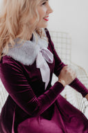 Velvet Dress Bella Plum
