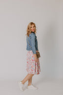 Dress Beige with pink Feathers