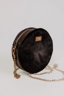 Handbag Round Black Pony