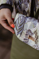 Backpack Khaki Leaves