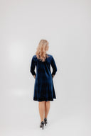 Velvet Dress Beta Navy Blue