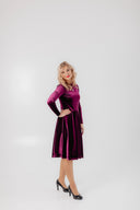 Velvet Dress Bella Plum