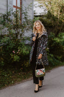 Rokas soma - Baguette tipa Khaki Flowers