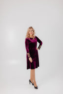 Velvet Dress Beta Plum