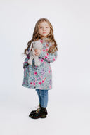 Girls' Softshell Coat Mint Spring Meadow