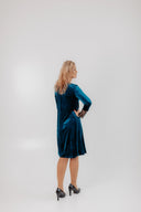 Velvet Dress Beta Turquoise