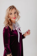 Velvet Dress Beta Plum