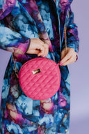 Handbag Round Fuschia
