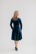 Velvet Dress Bella Aqua