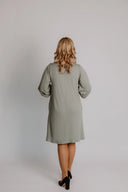 Khaki sweater dress