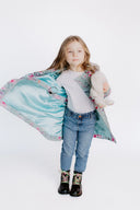 Girls' Softshell Coat Mint Spring Meadow