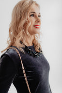 Velvet Dress Bella Anthracite