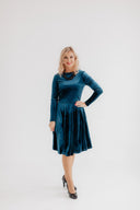 Velvet Dress Bella Aqua