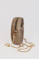 Round Gold Pony Handbag