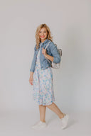 Dress Light Blue Feathers