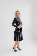 Velvet Dress Bella Anthracite