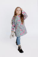 Girls' Softshell Coat Mint Spring Meadow