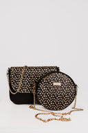 Round Gold Dots Handbag
