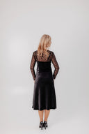 Velvet Slip Dress Karla Velvet Black