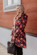 Sieviešu Softshell mētelis Orange Peonies