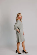 Khaki sweater dress