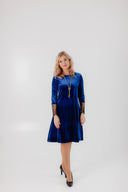 Velvet Dress Beta Royal Blue