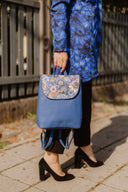 Backpack Blue Flowers