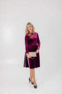 Velvet Dress Bella Plum