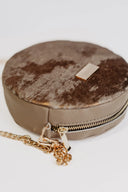 Round Gold Pony Handbag