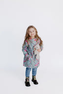 Girls' Softshell Coat Mint Spring Meadow