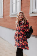 Sieviešu Softshell mētelis Orange Peonies