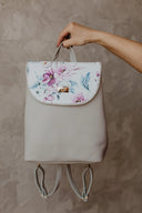 Backpack Grey Roses
