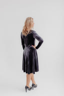 Velvet Dress Bella Anthracite