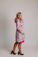 Women's Softshell Coat Pink Spring Meadow