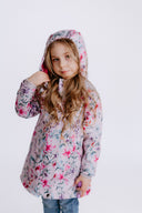Girls' Softshell Coat Pink Spring Meadow