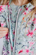 Girls' Softshell Coat Mint Spring Meadow