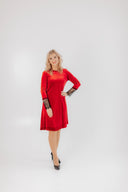 Velvet Dress Beta Red