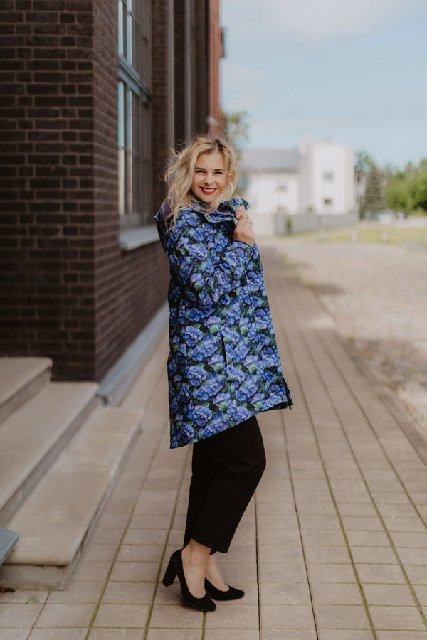 Women's Softshell Coat Hydrangeas