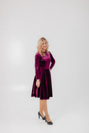 Velvet Dress Bella Plum