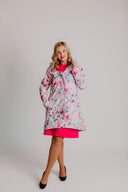 Women's Softshell Coat Pink Spring Meadow