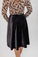 Skirt, Velvet Black with zipper