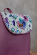 Backpack Purple Pansies