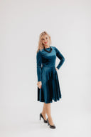 Velvet Dress Bella Aqua