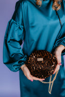 Handbag Round Black Pony