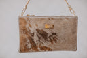 Clutch bag Gold Pony