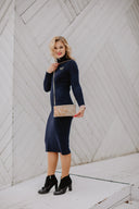 Clutch bag Gold Pony