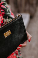 Clutch bag Black Pony