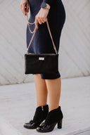 Clutch bag Black Pony