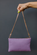 Clutch bag Purple Pansy