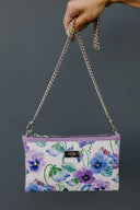 Clutch bag Purple Pansy